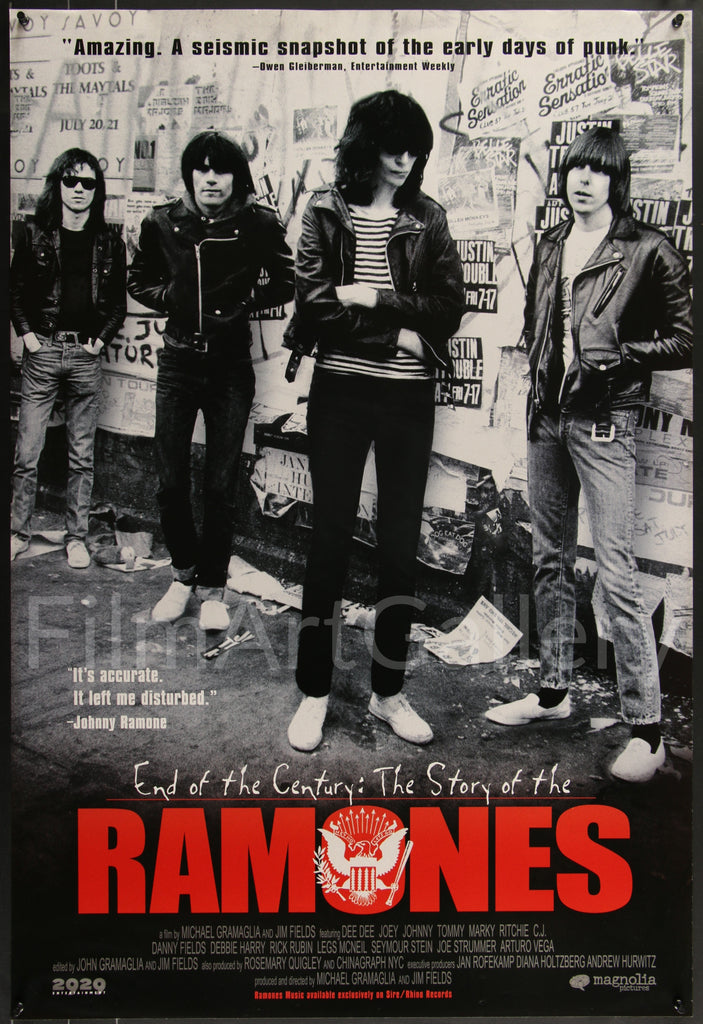 End of the Century Story of the Ramones Original Vintage Movie Poster