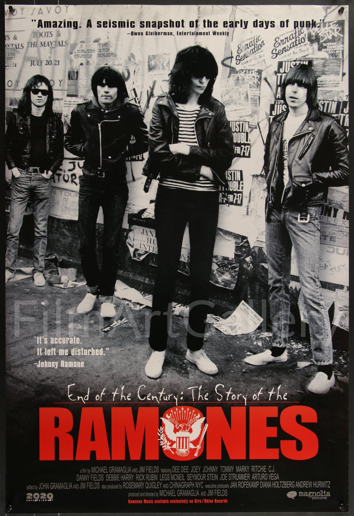 End of the Century Story of the Ramones Original Vintage Movie Poster