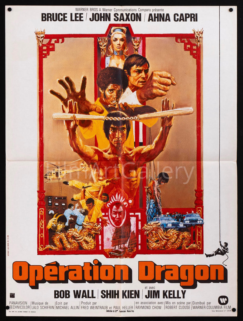 Enter the Dragon French Small (23x32) Original Vintage Movie Poster