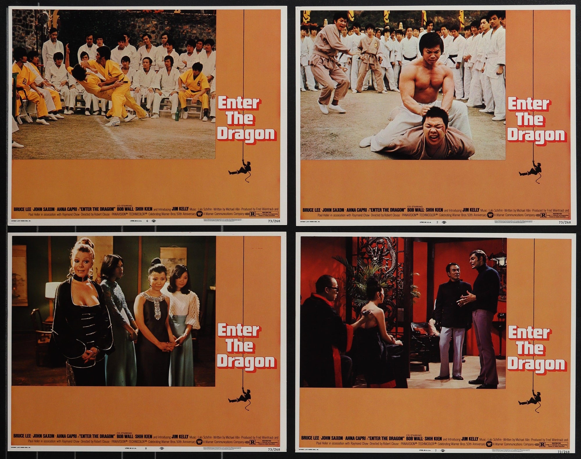 Enter the Dragon Lobby Card Set (8-11x14) Original Vintage Movie Poster