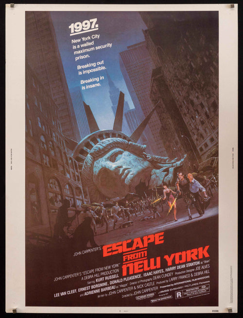Escape From New York Original Vintage Movie Poster