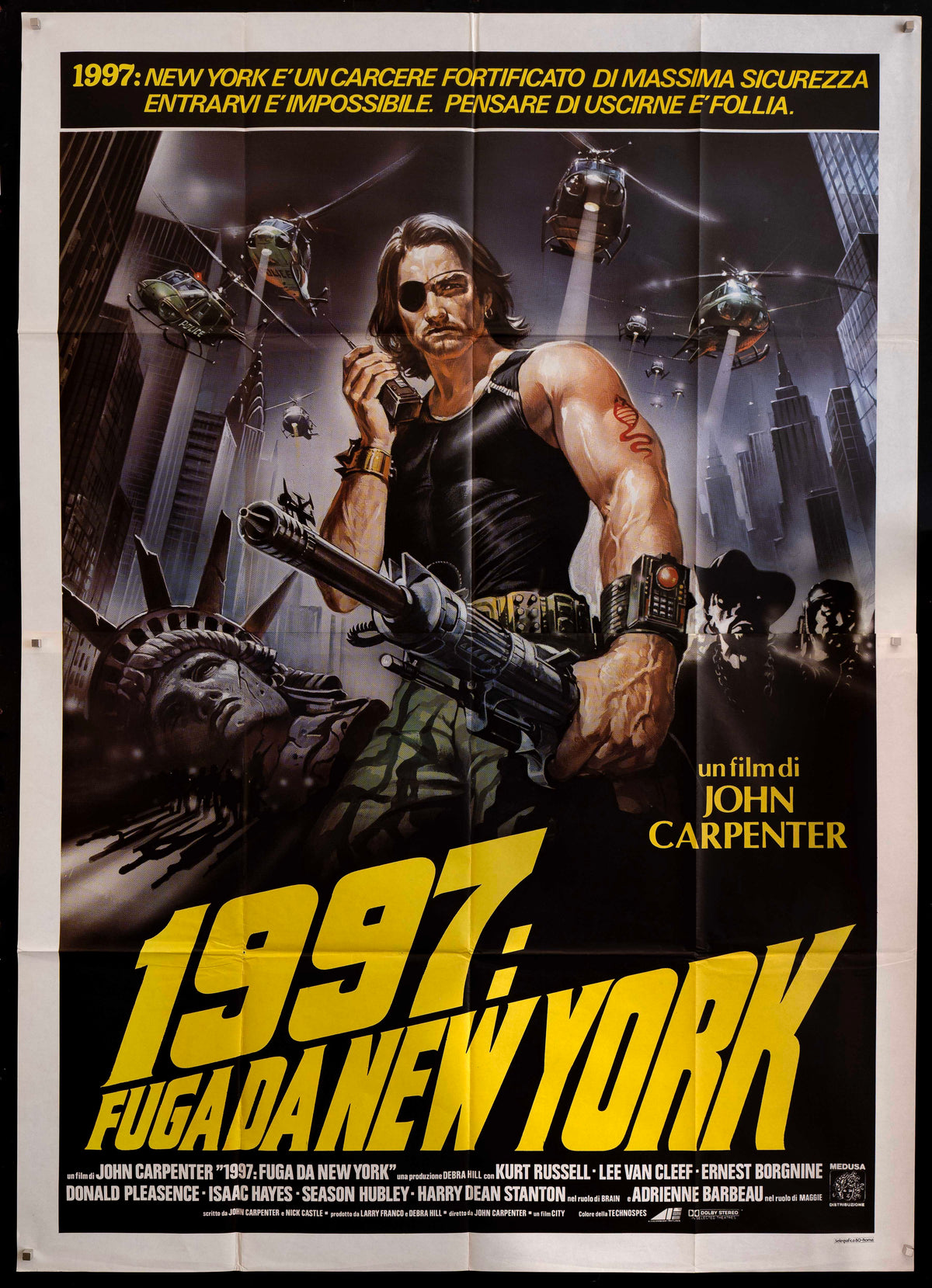 Escape From New York Original Vintage Movie Poster