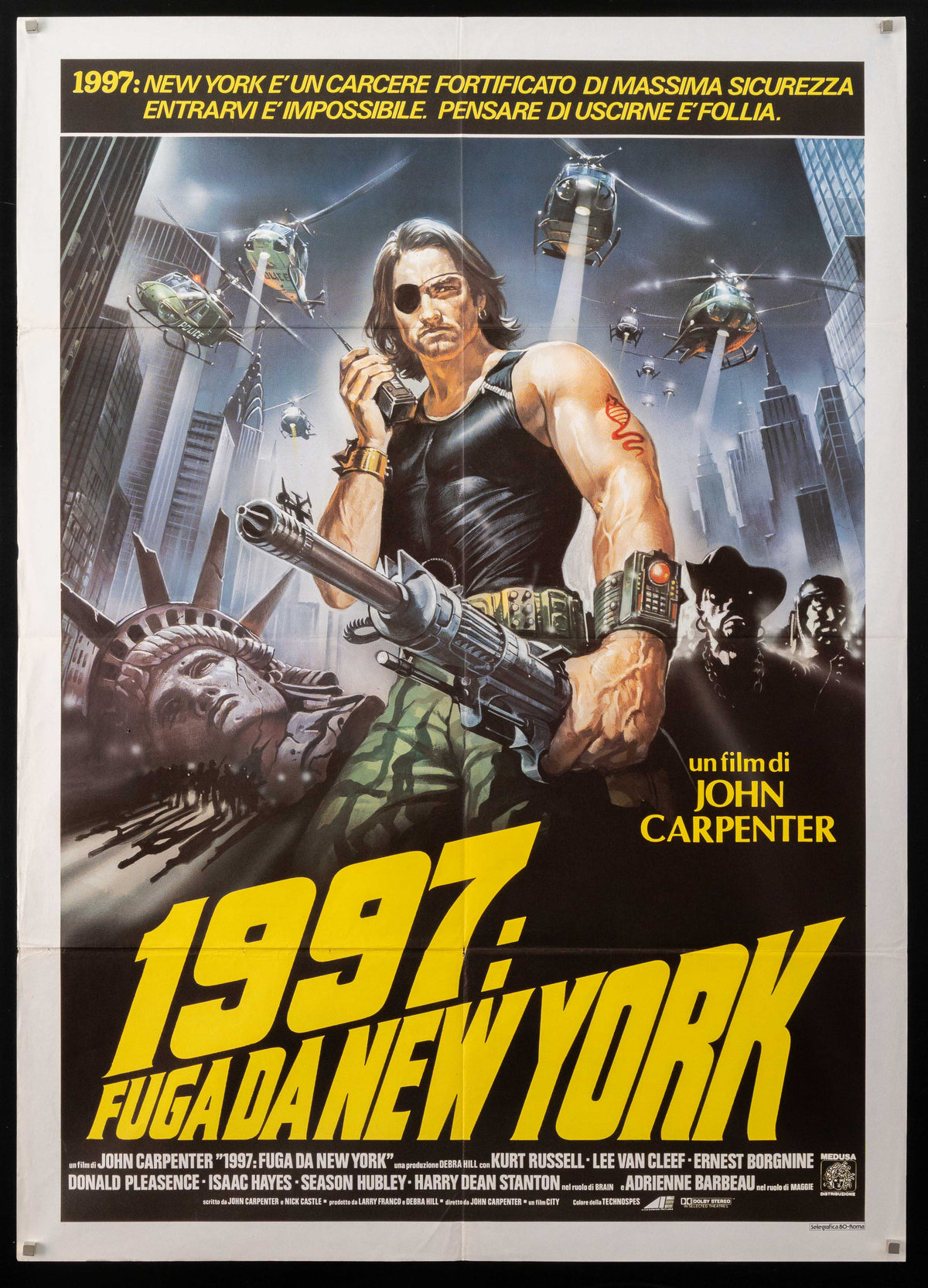 Escape From New York Original Vintage Movie Poster