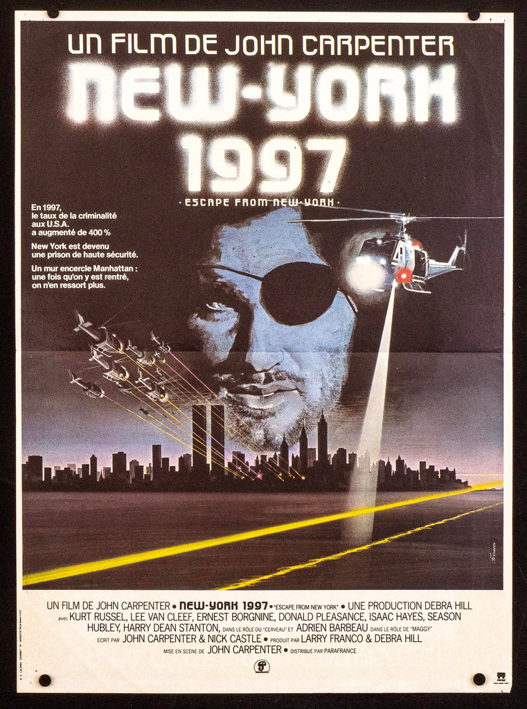 Escape From New York Original Vintage Movie Poster