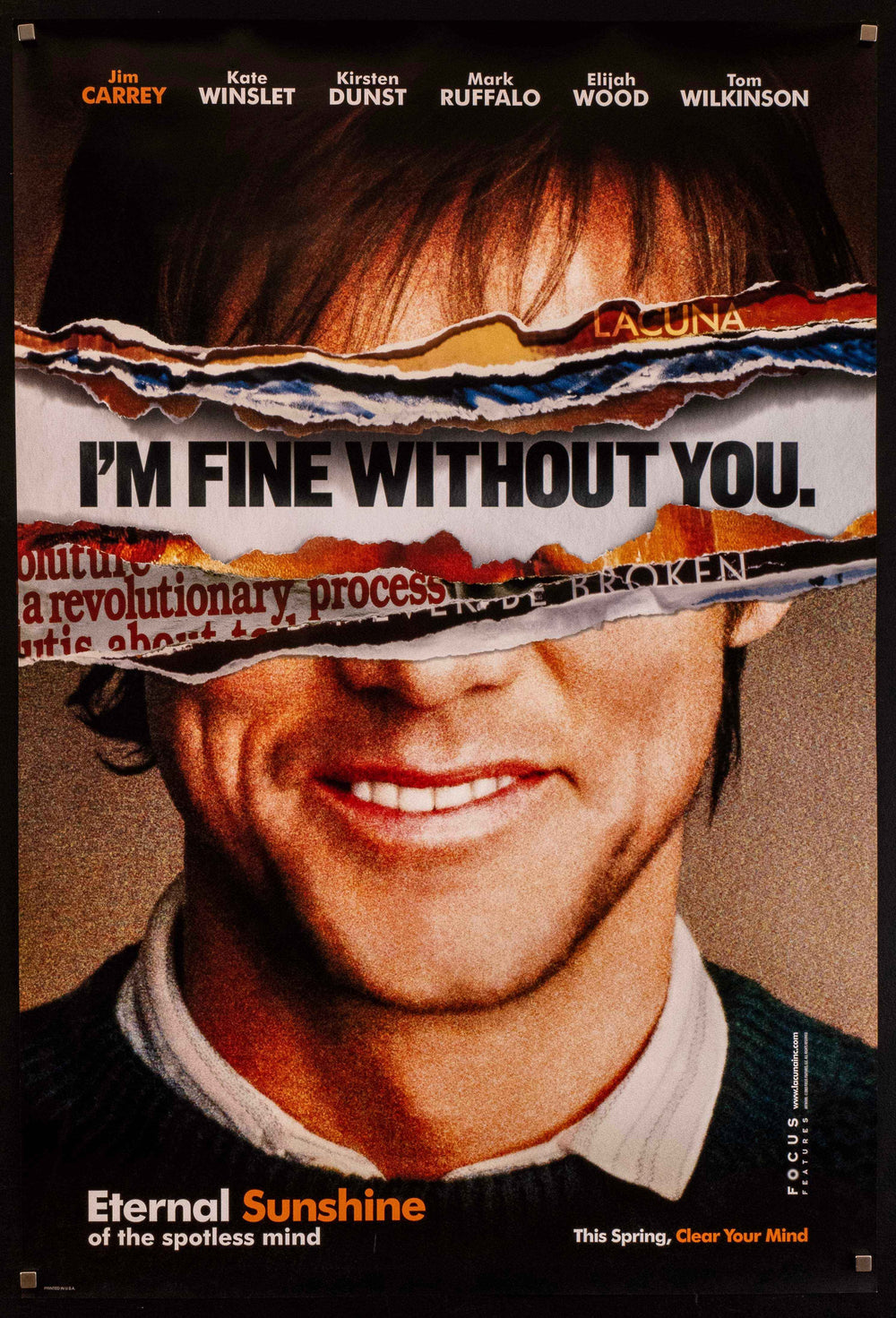 Eternal Sunshine of the Spotless Mind Original Vintage Movie Poster