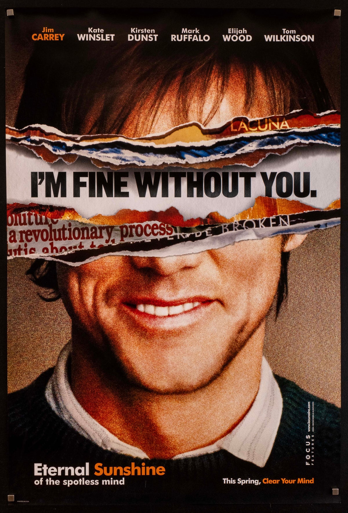 Eternal Sunshine of the Spotless Mind Original Vintage Movie Poster