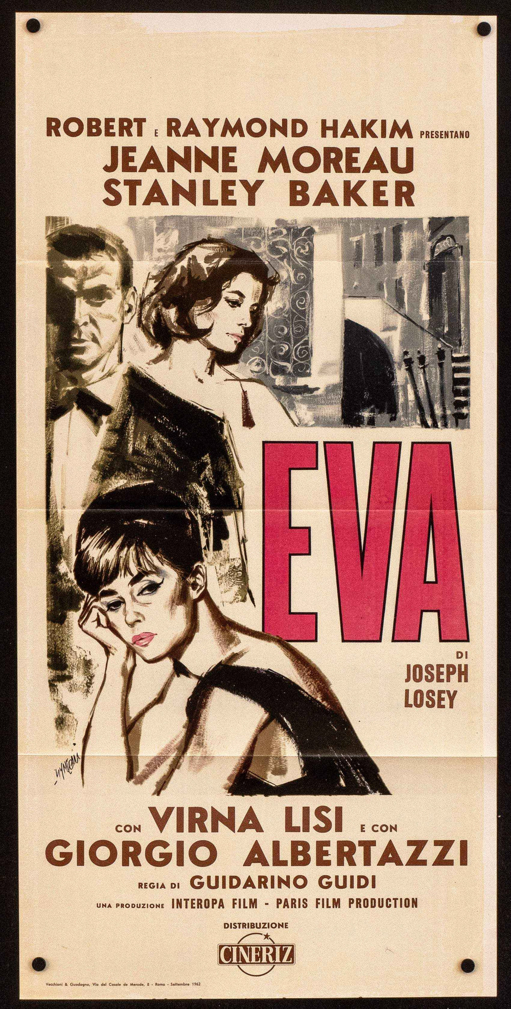 Eva Original Vintage Movie Poster