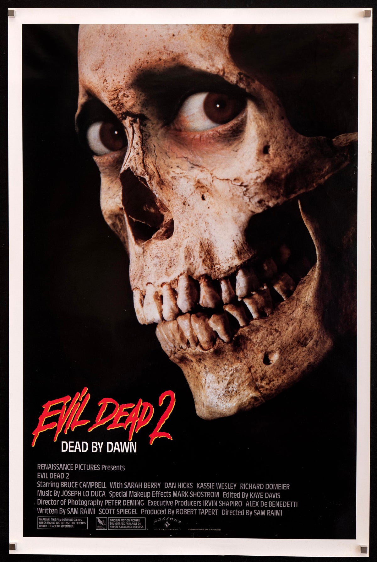 Evil Dead 2 1 Sheet (27x41) Original Vintage Movie Poster