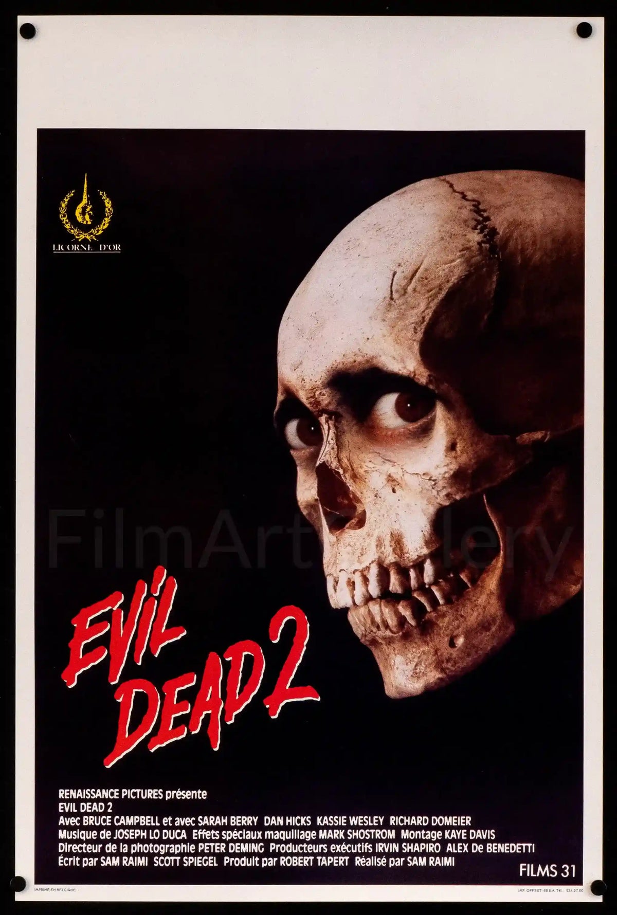 Evil Dead 2 Movie Poster 1987 Japanese 1 Panel 20x29 evil-dead-2-movie-poster-1987-japanese-1-panel-20x29