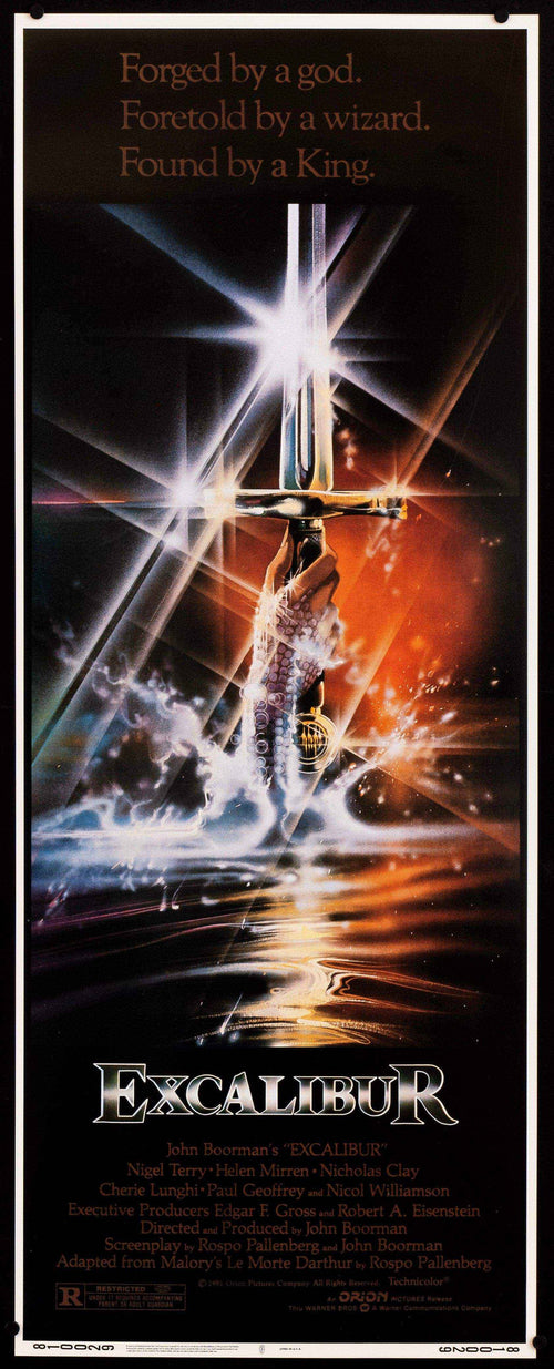 Excalibur Original Vintage Movie Poster