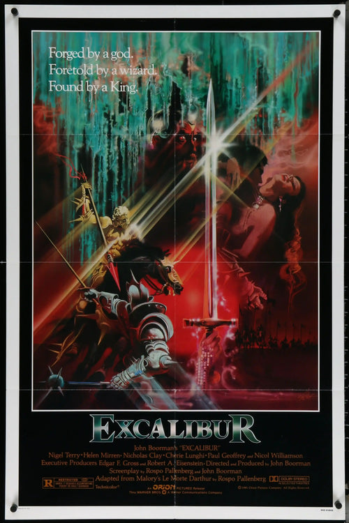 Excalibur Original Vintage Movie Poster