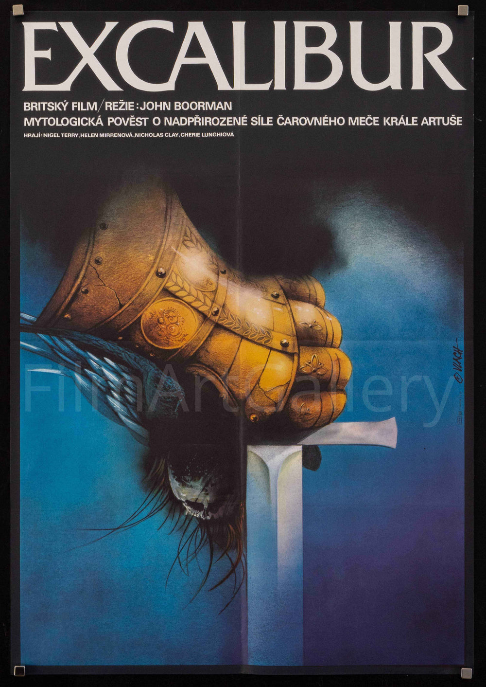 Excalibur Original Vintage Movie Poster