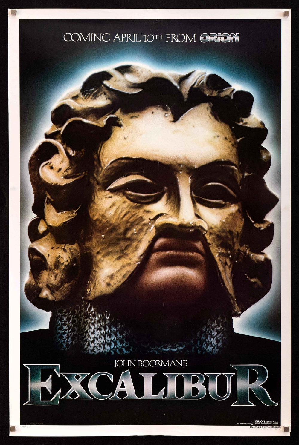 Excalibur Original Vintage Movie Poster