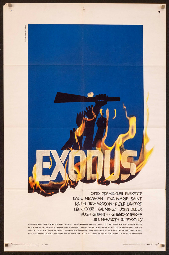 Exodus Original Vintage Movie Poster
