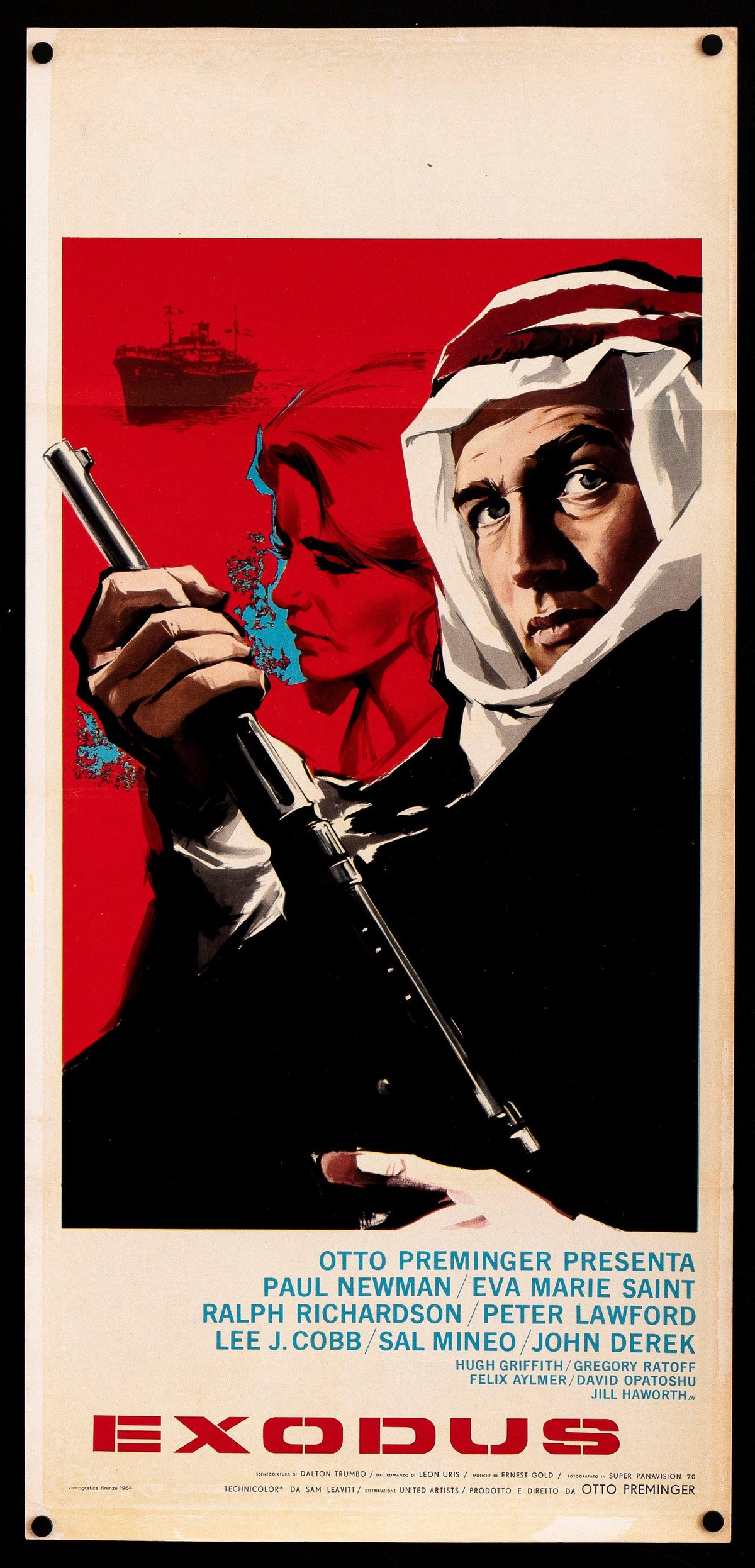Exodus Original Vintage Movie Poster