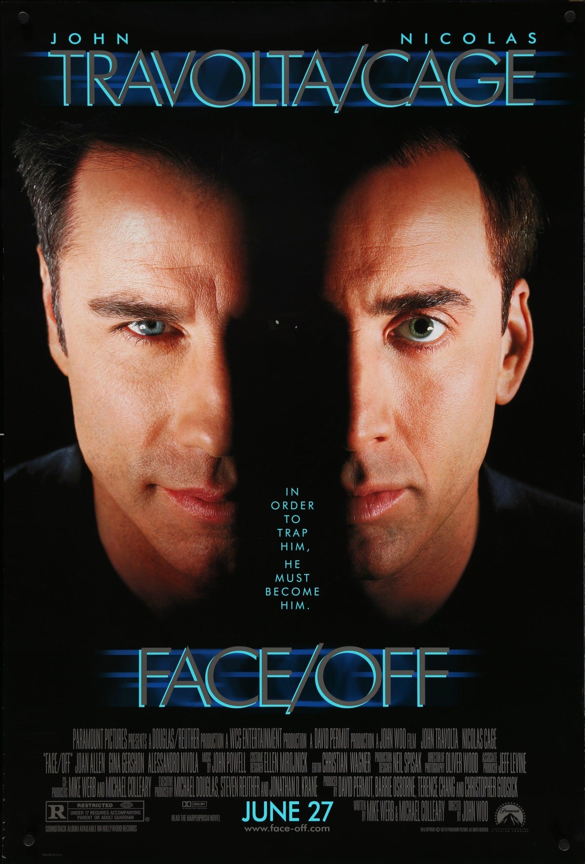 Face Off Original Vintage Movie Poster