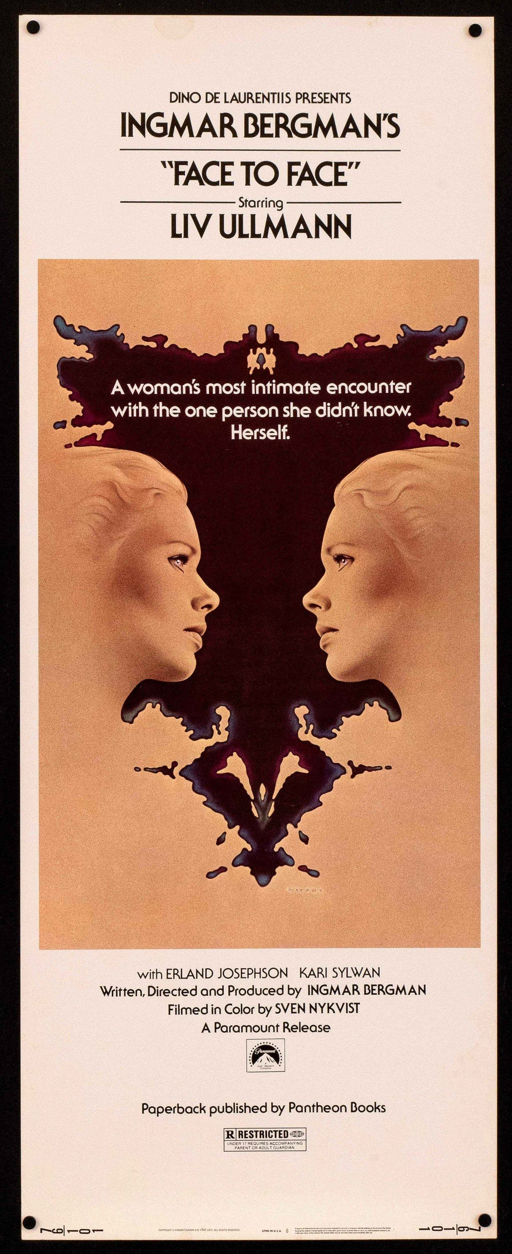 Face to Face Original Vintage Movie Poster