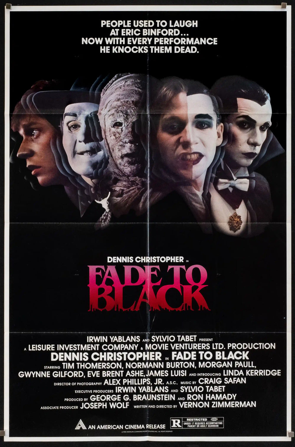 Fade to Black Original Vintage Movie Poster