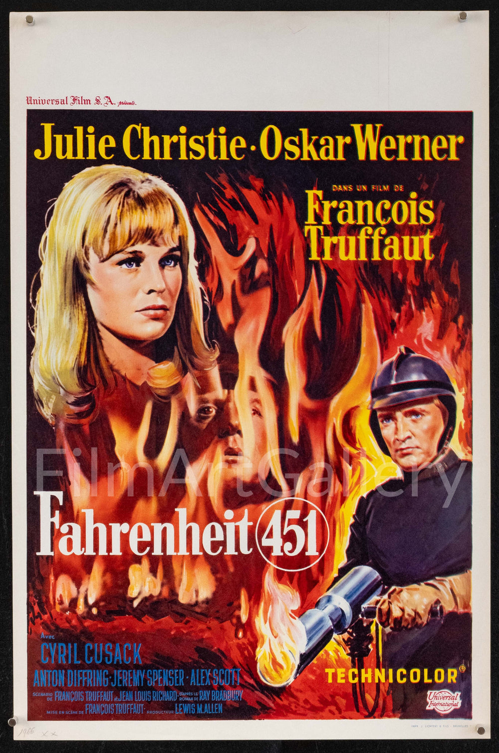 Fahrenheit 451 Original Vintage Movie Poster