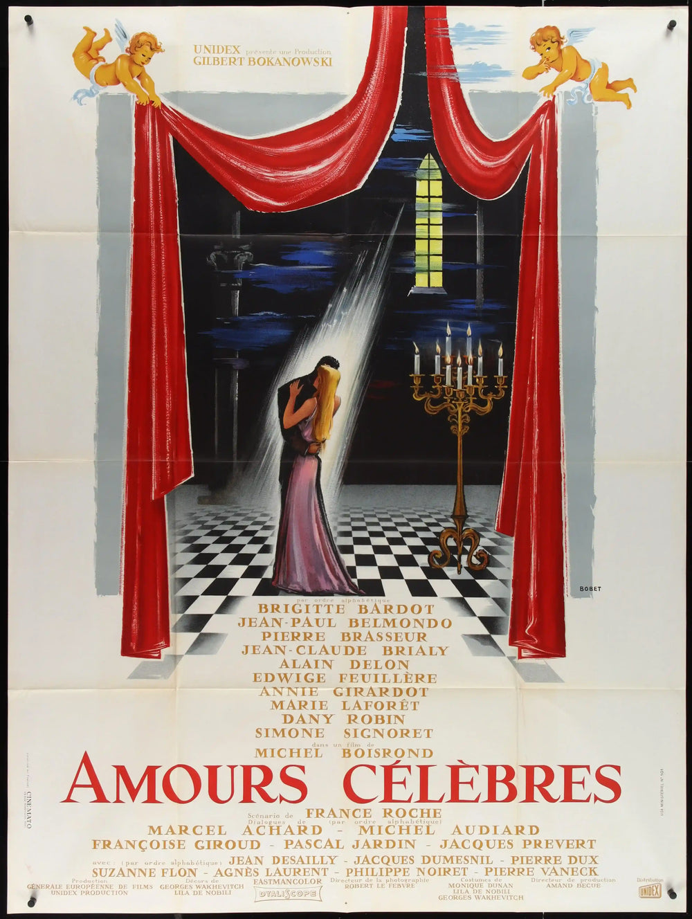 Famous Love Affairs (Les Amours Celebres) Original Vintage Movie Poster
