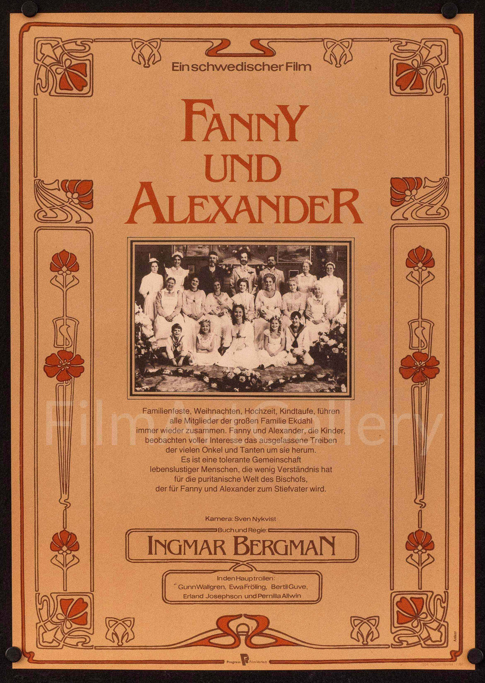 Fanny and Alexander Original Vintage Movie Poster