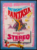 Fantasia French 1 Panel (47x63) Original Vintage Movie Poster