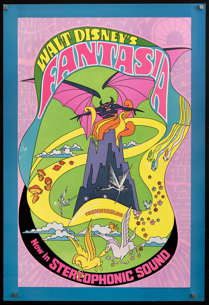 Fantasia Movie Poster 1970 RI 1 Sheet (27x41)
