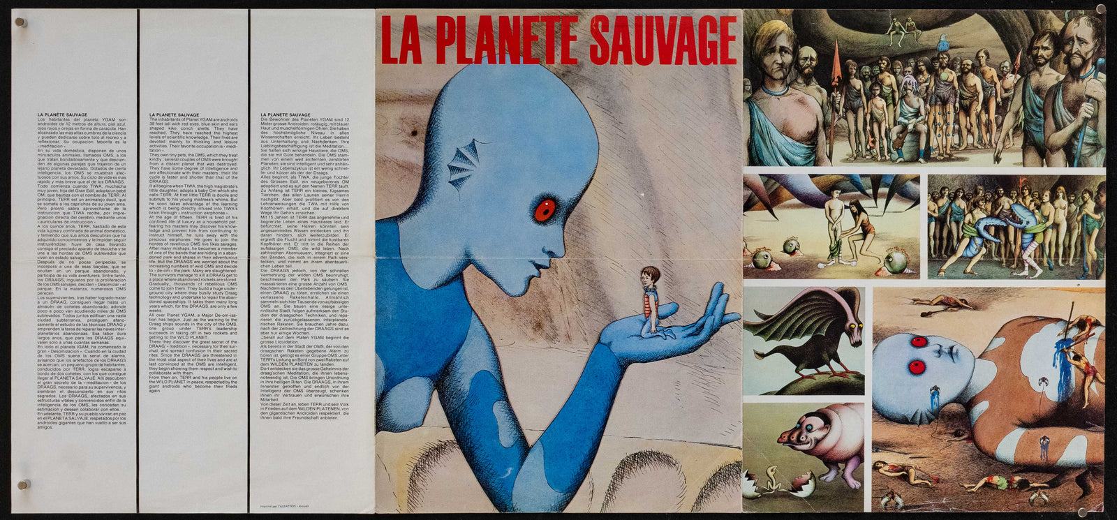 Fantastic Planet (La Planete Sauvage) Original Vintage Movie Poster