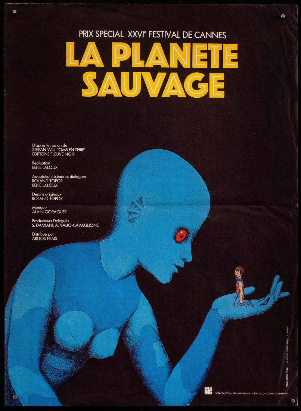 Fantastic Planet (La Planete Sauvage) Original Vintage Movie Poster