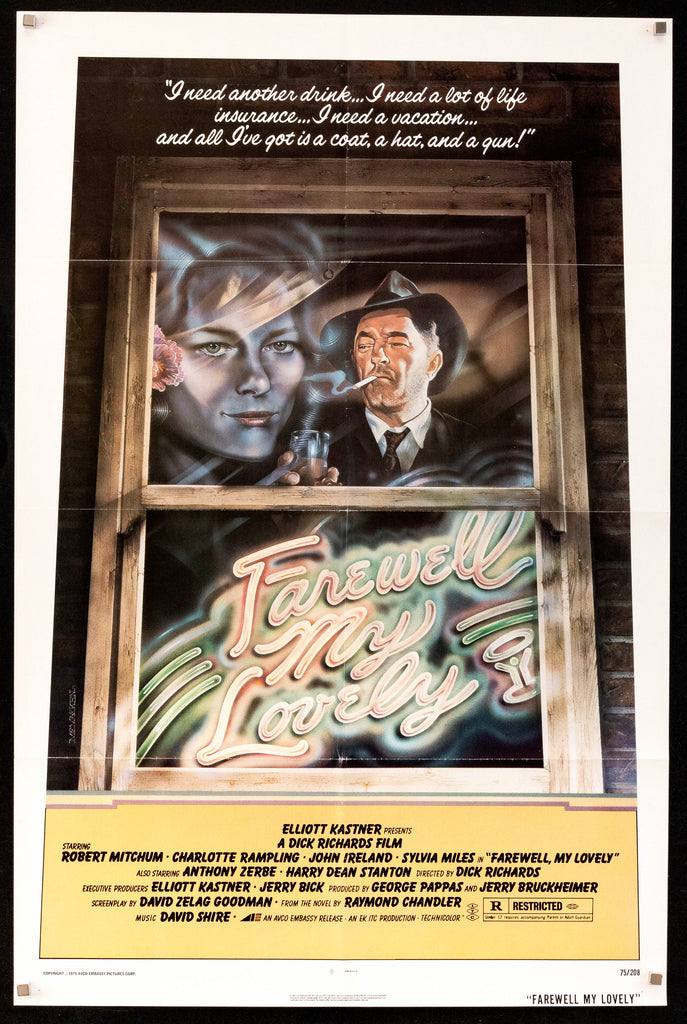 Farewell My Lovely Original Vintage Movie Poster