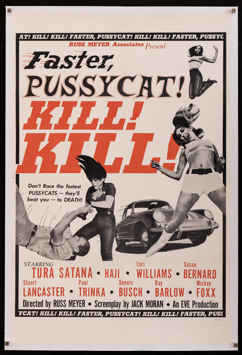 Faster Pussycat! Kill! Kill! 1 Sheet (27x41) Original Vintage Movie Poster