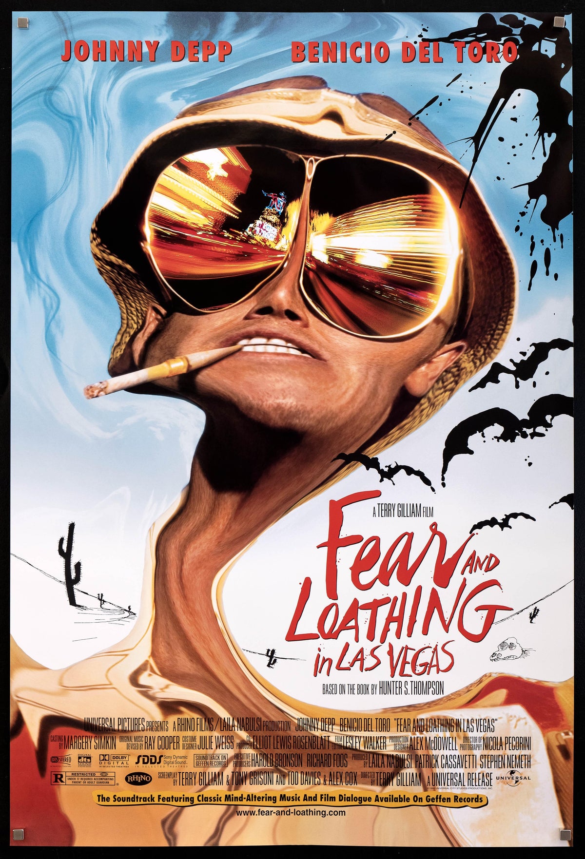 Fear and Loathing In Las Vegas 1 Sheet (27x41) Original Vintage Movie Poster