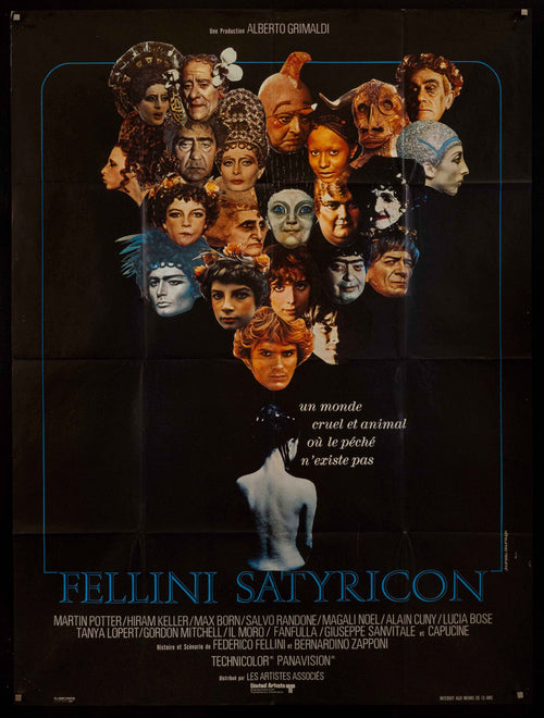 Fellini Satyricon Original Vintage Movie Poster