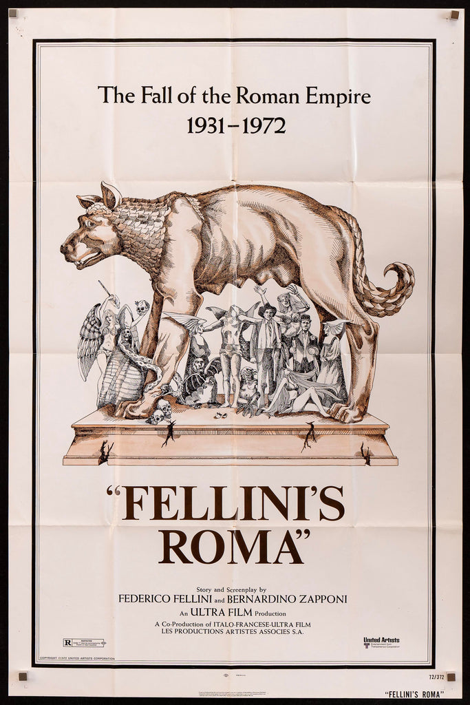 Fellini's Roma Original Vintage Movie Poster