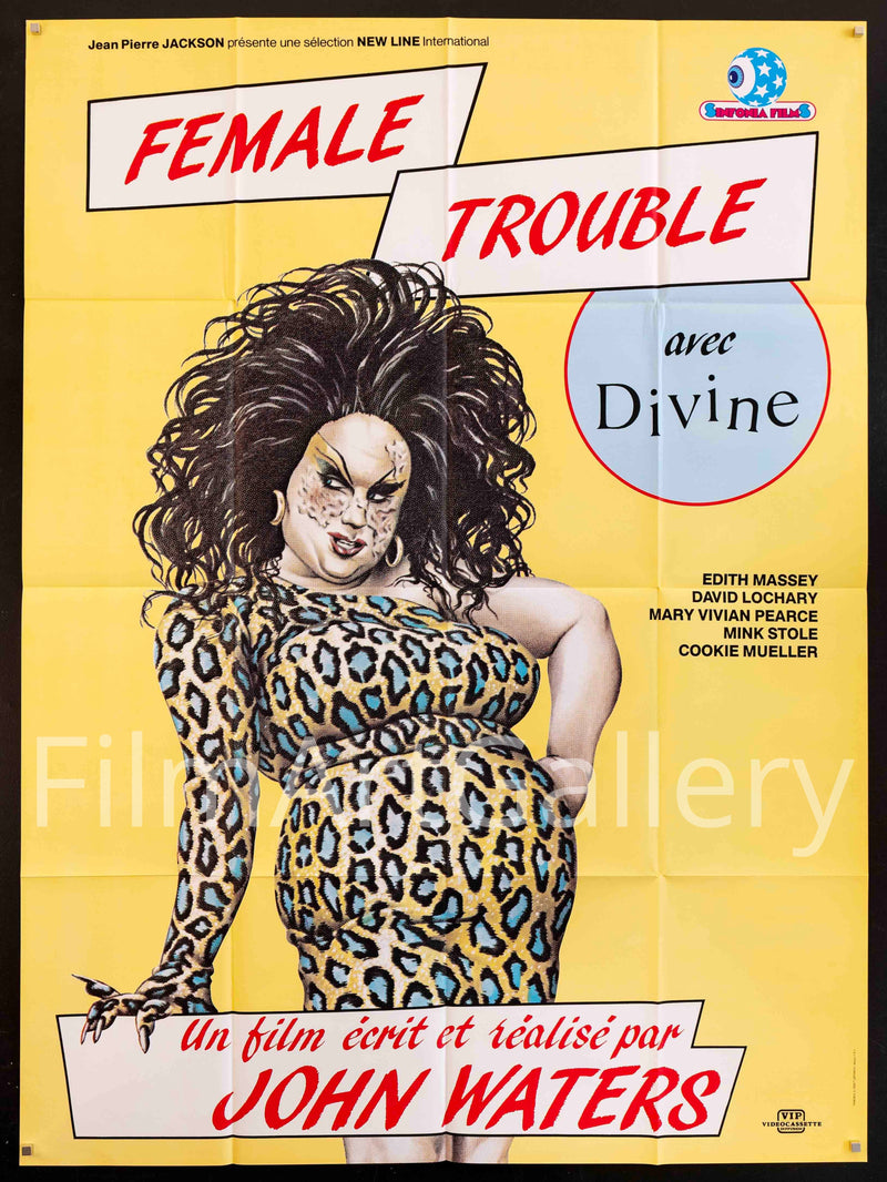 Female Trouble French 1 panel (47x63) Original Vintage Movie Poster