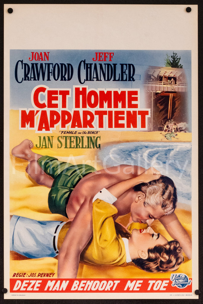 Female on the Beach Original Vintage Movie Poster