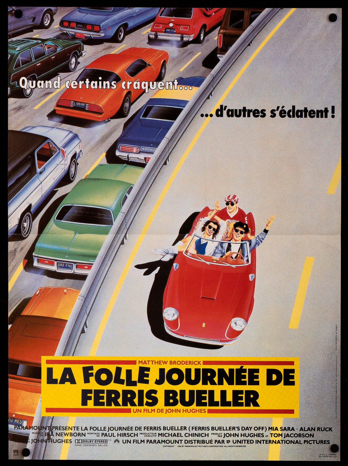 Ferris Bueller&#39;s Day Off French Mini (16x23) Original Vintage Movie Poster