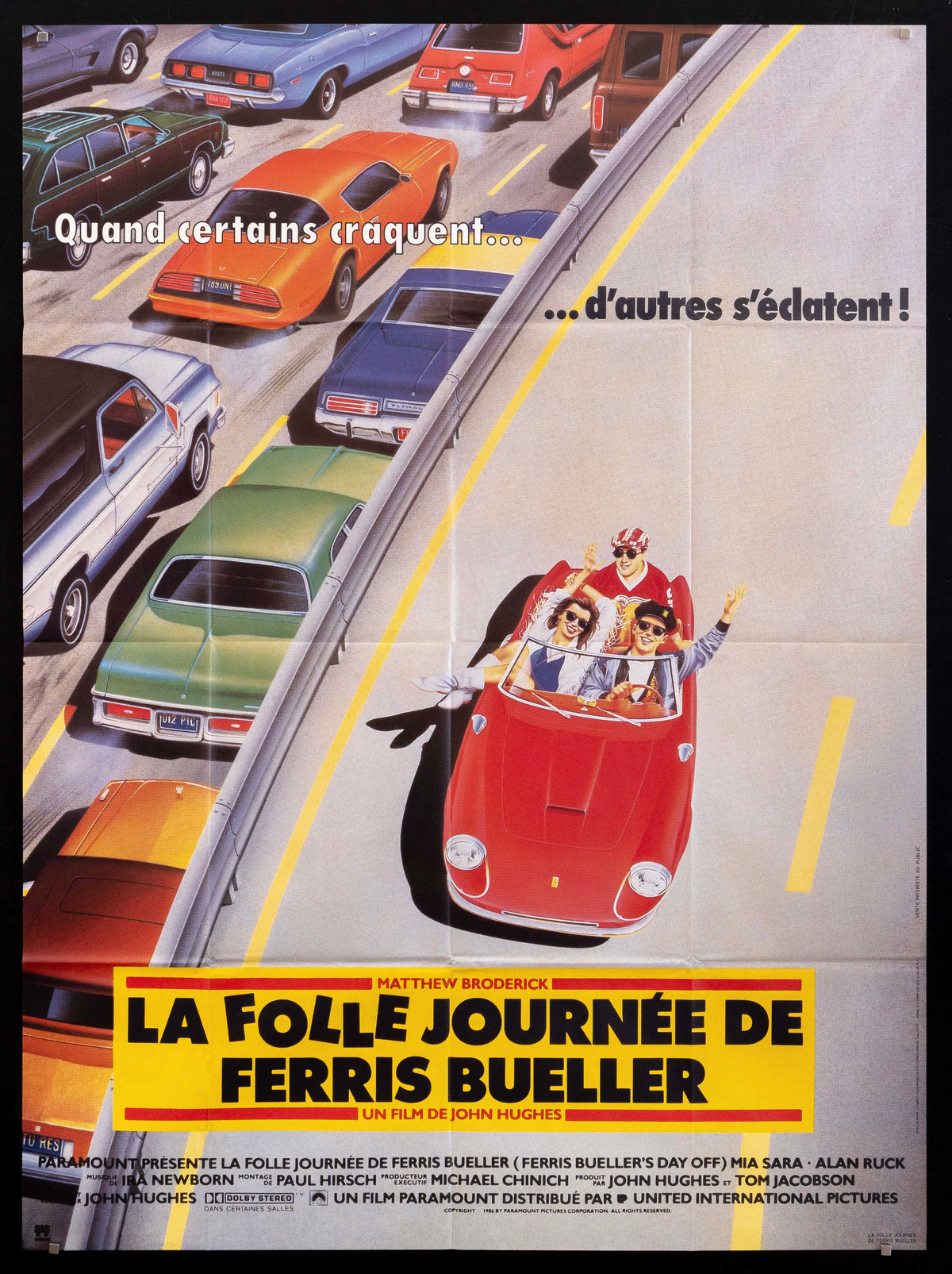 Ferris Bueller&#39;s Day Off Original Vintage Movie Poster