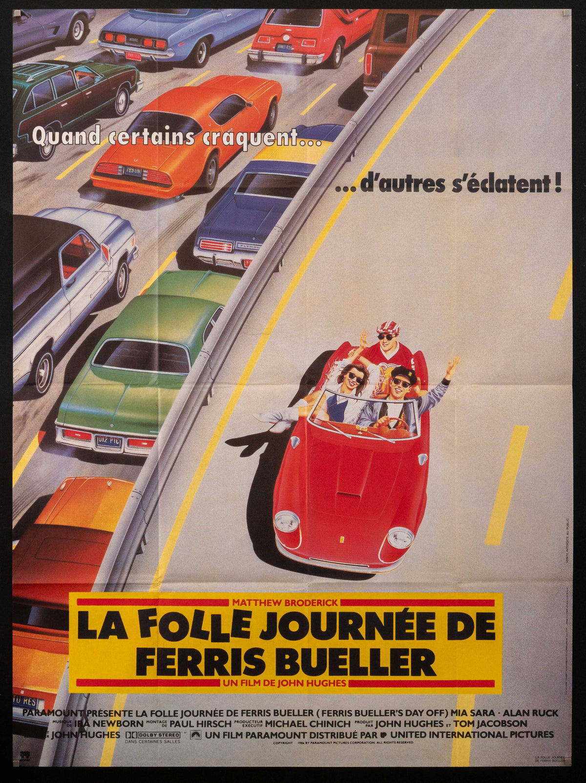 Ferris Bueller&#39;s Day Off Original Vintage Movie Poster