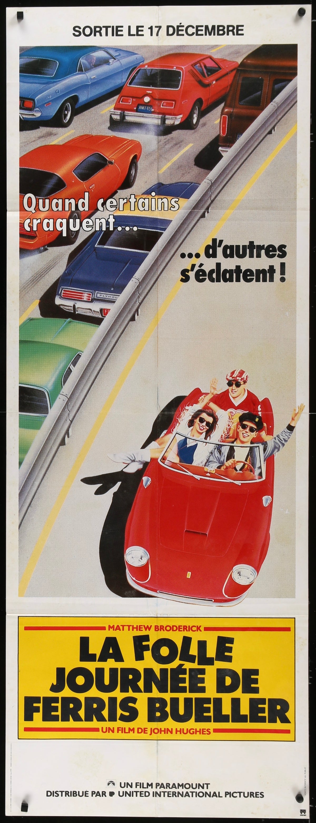 Ferris Bueller&#39;s Day Off Original Vintage Movie Poster