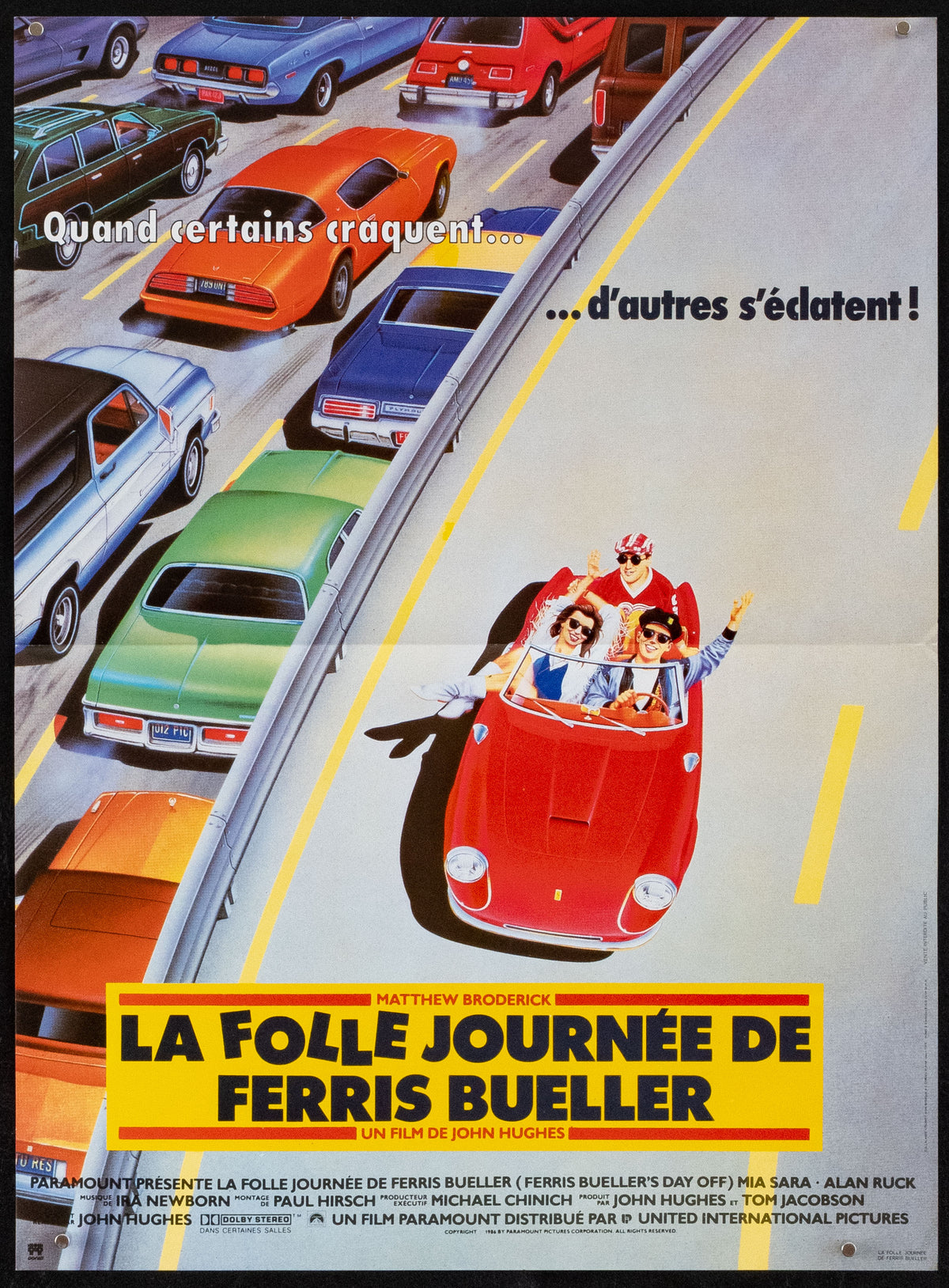 Ferris Bueller's Day Off Original Vintage Movie Poster