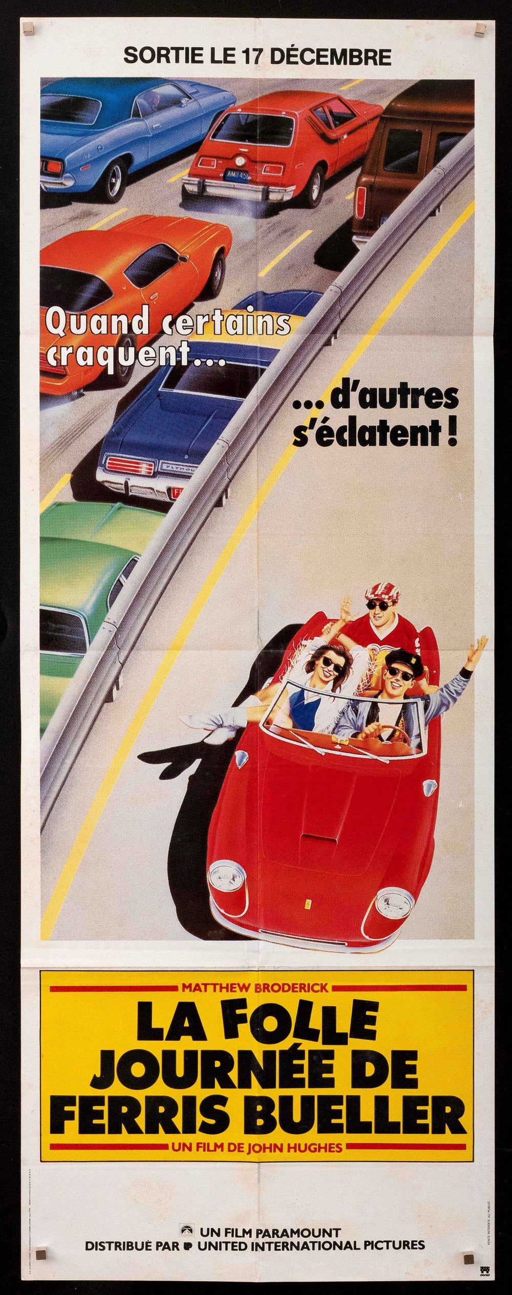 Ferris Bueller's Day Off Original Vintage Movie Poster