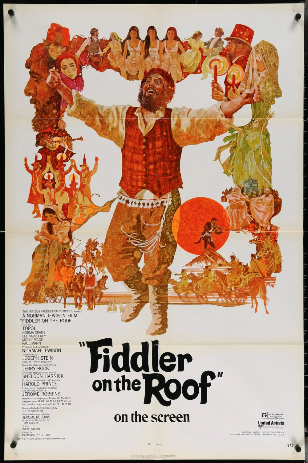 Fiddler on the Roof Original Vintage Movie Poster