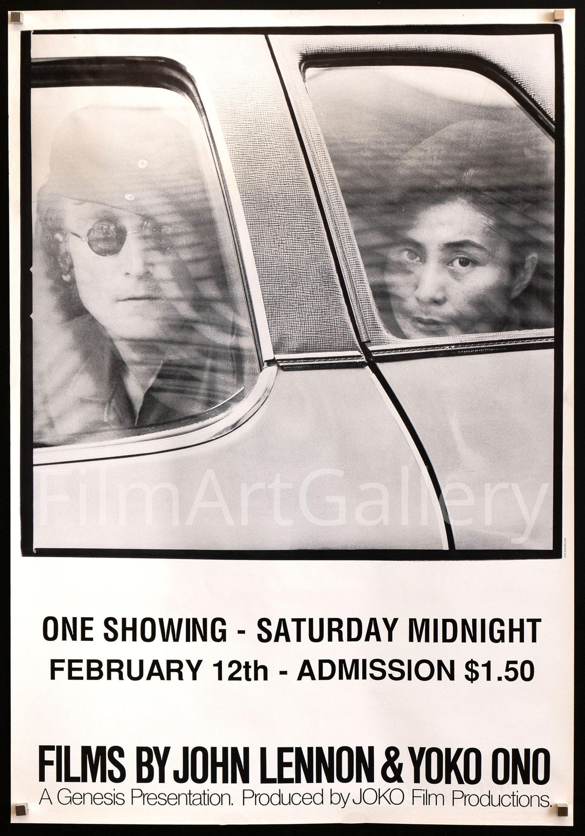 Films By John Lennon and Yoko Ono 1 Sheet (27x41) Original Vintage Movie Poster