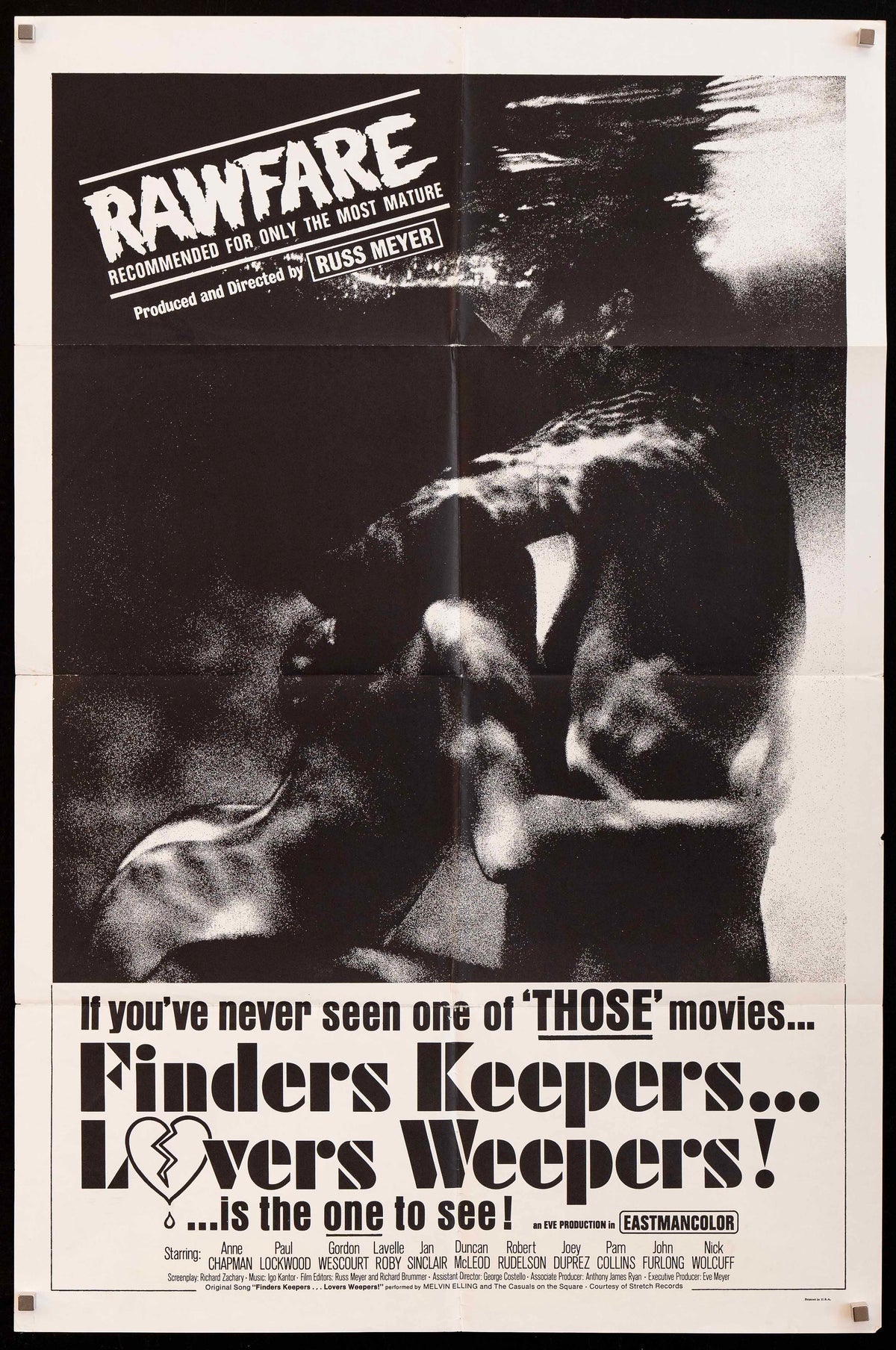 Finders Keepers Lovers Weepers Original Vintage Movie Poster