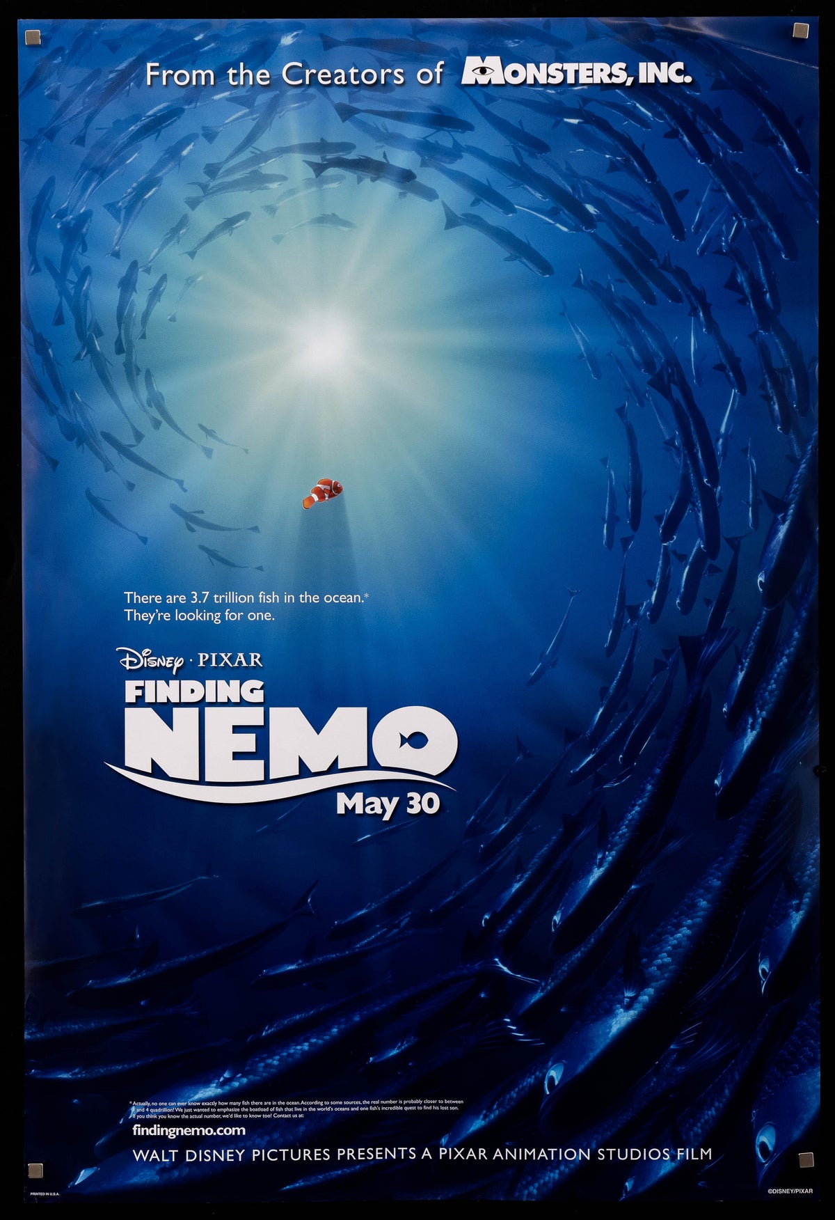 Finding Nemo Original Vintage Movie Poster