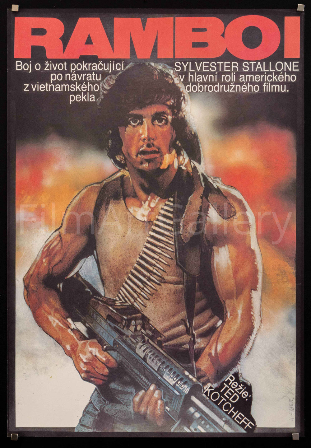 First Blood Original Vintage Movie Poster