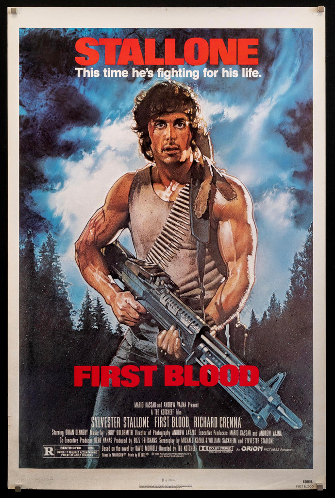 First Blood Original Vintage Movie Poster