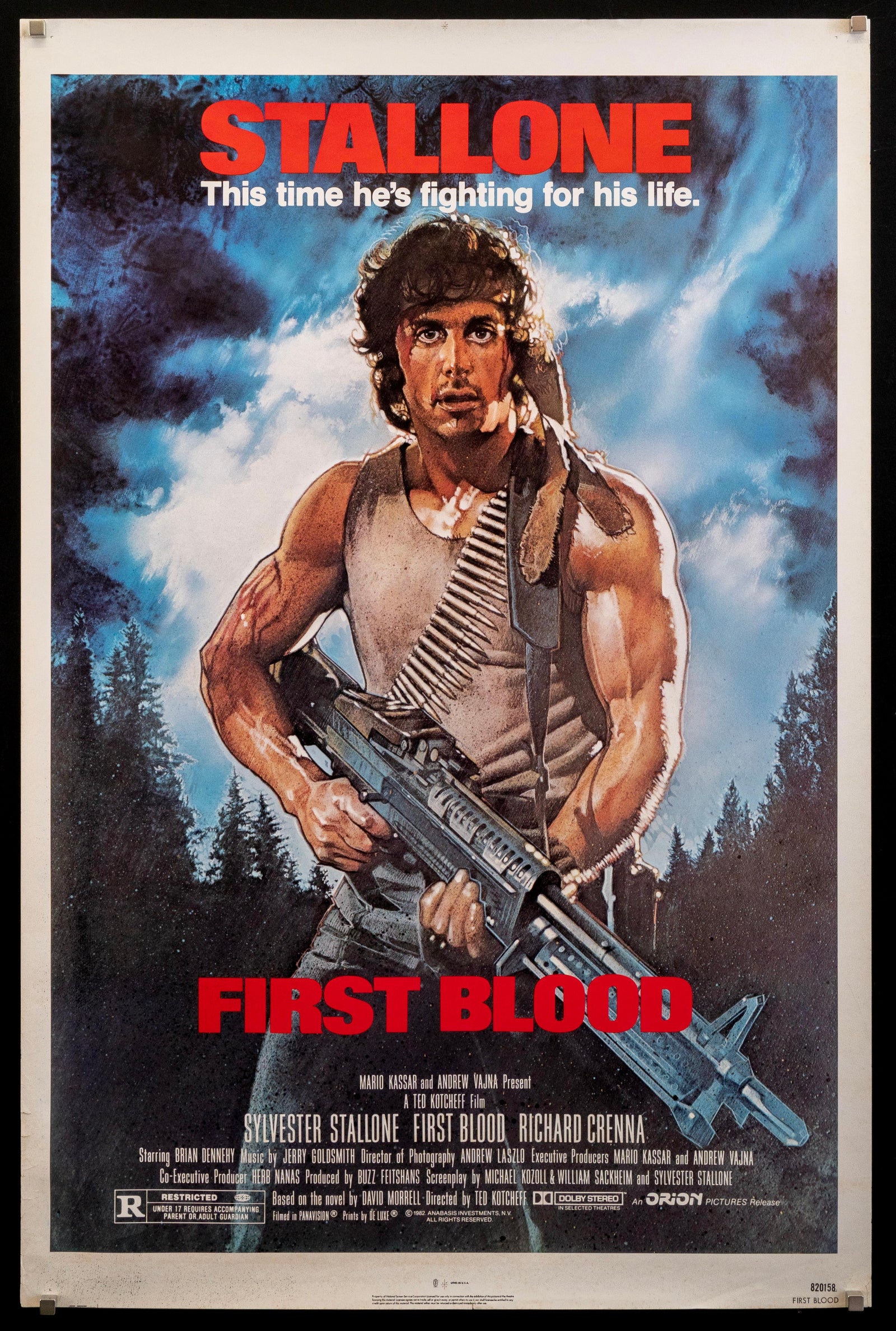 First Blood Original Vintage Movie Poster