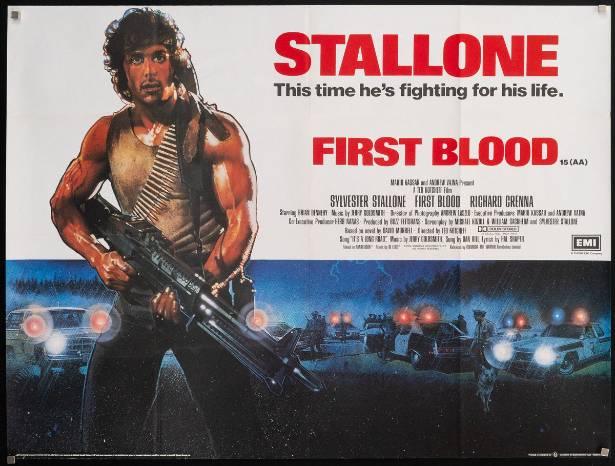 First Blood Original Vintage Movie Poster